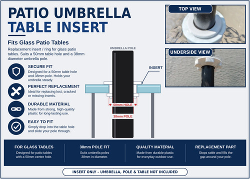 Patio umbrella insert for - patio,